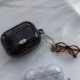 [MADE] classic check airpods case (black)