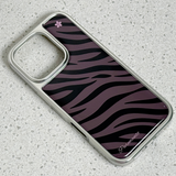 [made] GAL zebra Silver Epoxy Phone Case (black)