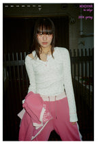 flower long sleeve white