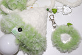 fluffy green cozy light