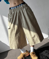Hotstern Sun Embroidered Cotton Bermuda Shorts 3color