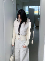 モーション2wayジッパーキルトニットパンディング (3 Colors)
