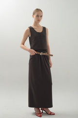 Knit Texture Top_Charcoal