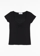 TULIP SHIRRING TEE