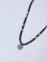 Rattan antique heart  beads necklace