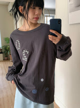 26FW★ [BAONHAUS] ヘイディン パッチ オーバー ロングスリーブ Tシャツ