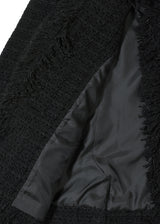 ROUGH FRAYED TWEED JACKET 