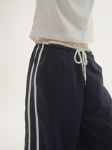 Rise track line pants -2C