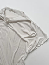 Brick Shirred Cap Sleeve T-shirt