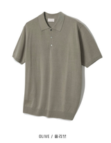 Air Cool Button Collar Short Pants Knit