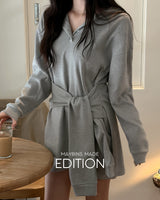 [MADE] Norton hood layered dress