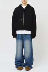 Liz Cropped Zip Hoodie (3color)