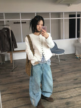 シフ ダメージウォッシュデニムパンツ (belt set)