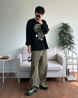 メモリープリンテッドロングスリーブ