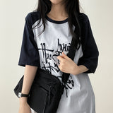 リミンボクシーフィットカラーラグラン半袖Tシャツ