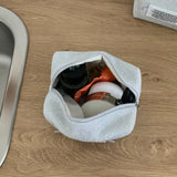 hucha silver cosmetic pouch
