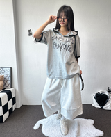 ニンハイピンタックパラシュートバミューダパンツ3カラー