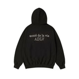 25FW ボーダーラインベーシックロゴフーディー ブラック