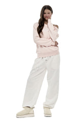 Kleen club one-shoulder sweatshirt, Pink