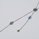 drop button necklace