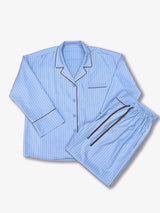 (M)STRIPED PAJAMA SET / SKYBLUE