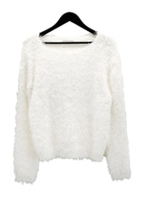 Alpaca Boat Neck Long Sleeve Knit