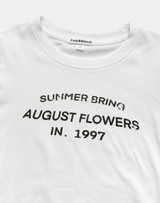 August Lettering Crop Tee