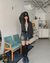 Hitch Pocket Denim Mini Skirt