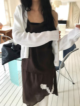 アリュールシースルースリーブレス (2 colors)
