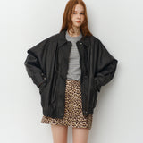 Oversized Fake Leather Blouson