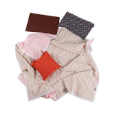 Borderline Pattern Reversible Summer Comforter - Pink stripe - Q size