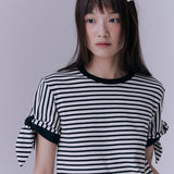 ストライプノットTシャツ (BLACK)
