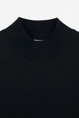 フリースラインドサーマルモックネックTシャツ