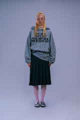 LETTERING HOODIE - GRAY