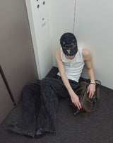 Pigment Washed Track Wide Pants