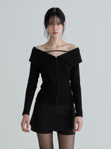 Sailor hook top (Black)