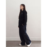ヌーヴェルヴァーグフーディージップアップ (BLACK)