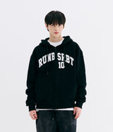 EMBROIDERY RUN BSRBT HOODIE ZIP-UP BLACK