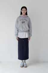KIRSH PLAIN JERSEY LONG SKIRT [DARK NAVY]