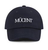 MUCENT シグニチャーレタリングロゴボールキャップ