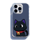 1980's Cat (Black) MagSafe Super Bumper Jelly Hard Case