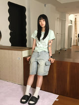 spring half T-shirt (3color)