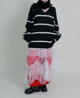 Hayley Cancanシースルーレースロングスカート