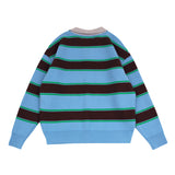 STRIPED COLLAR KNIT SWEATER (UNISEX)_SYF6SW01SB