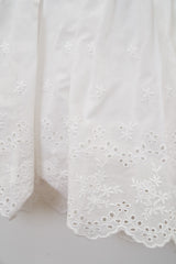 Punching Banding Mini Skirt (Ivory)