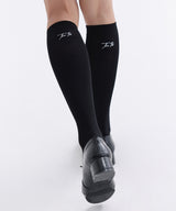 THETIS EMBROIDERY SOCKS_TT6S712BK