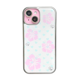 Aloha gal phone case (mint) - silver epoxy