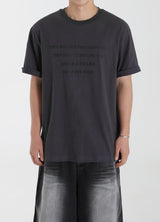 OVERFIT FOAM LETTERING T-SHIRT