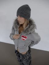 ANGORA LOGO BEANIE / GRAY