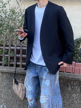 バランス襟なしジャケット